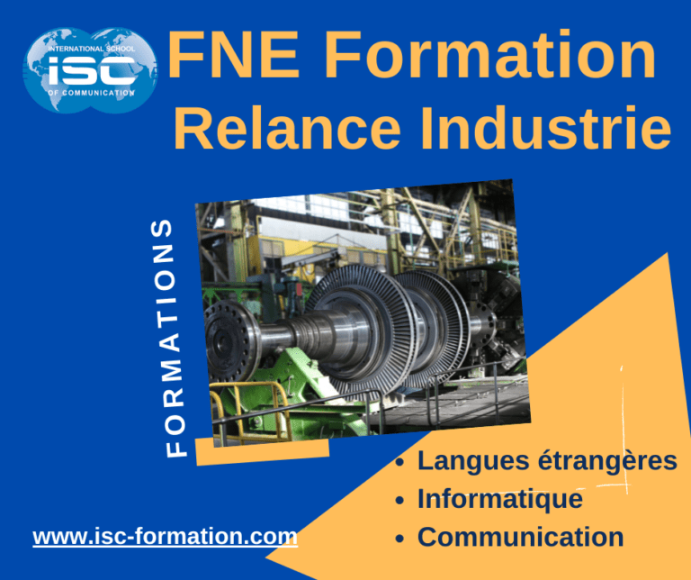 FNE FORMATION Relance Industrie